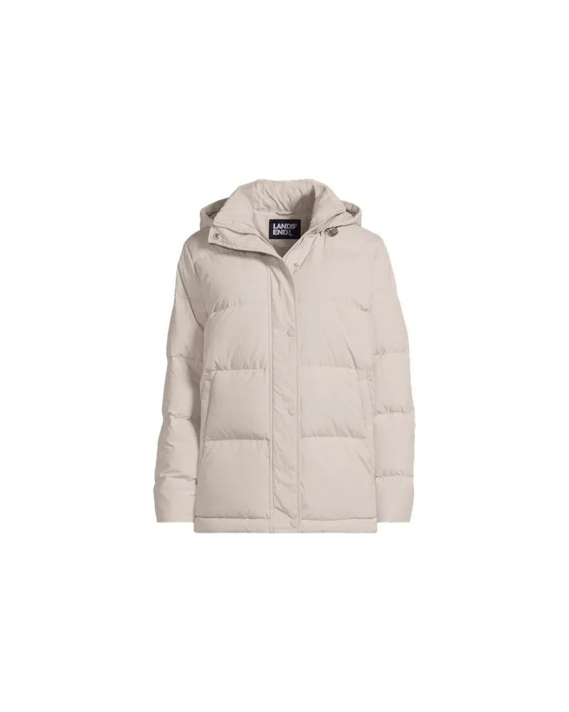 Lands' End Wasserabweisende Daunenjacke, Damen, Größe plus, Schwarz, Nylon/Daunen, by Schwarz