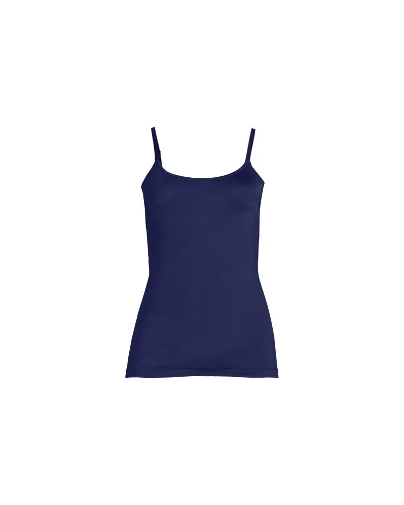 Lands' End Trägertop THERMASKIN, Damen, Größe:32-34 regular, Blau, Elasthan/Polyester-Mischung, by Blau