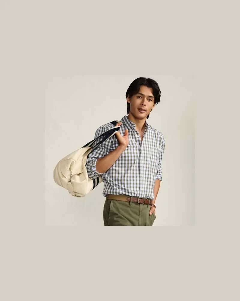 Lands' End Ultimativ-Hemd, Tailored Fit, Herren, Größe:48-50 regular, Grün, Elasthan/Baumwoll-Mischung/Polyester-Mischung, by Grün