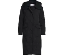 Steppmantel mit Kapuze, Damen, Größe regular, Schwarz, Nylon, by