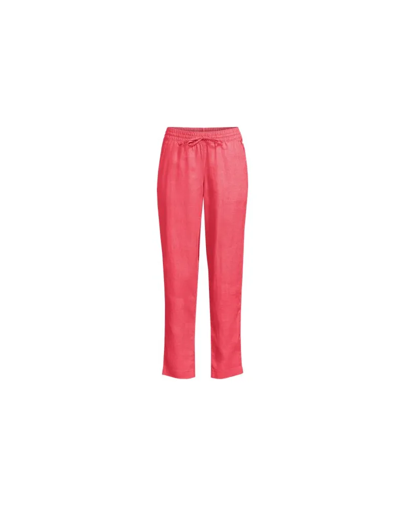Lands' End Leinen-Jogginghose, Damen, Größe regular, Pink, Leinen, by Pink