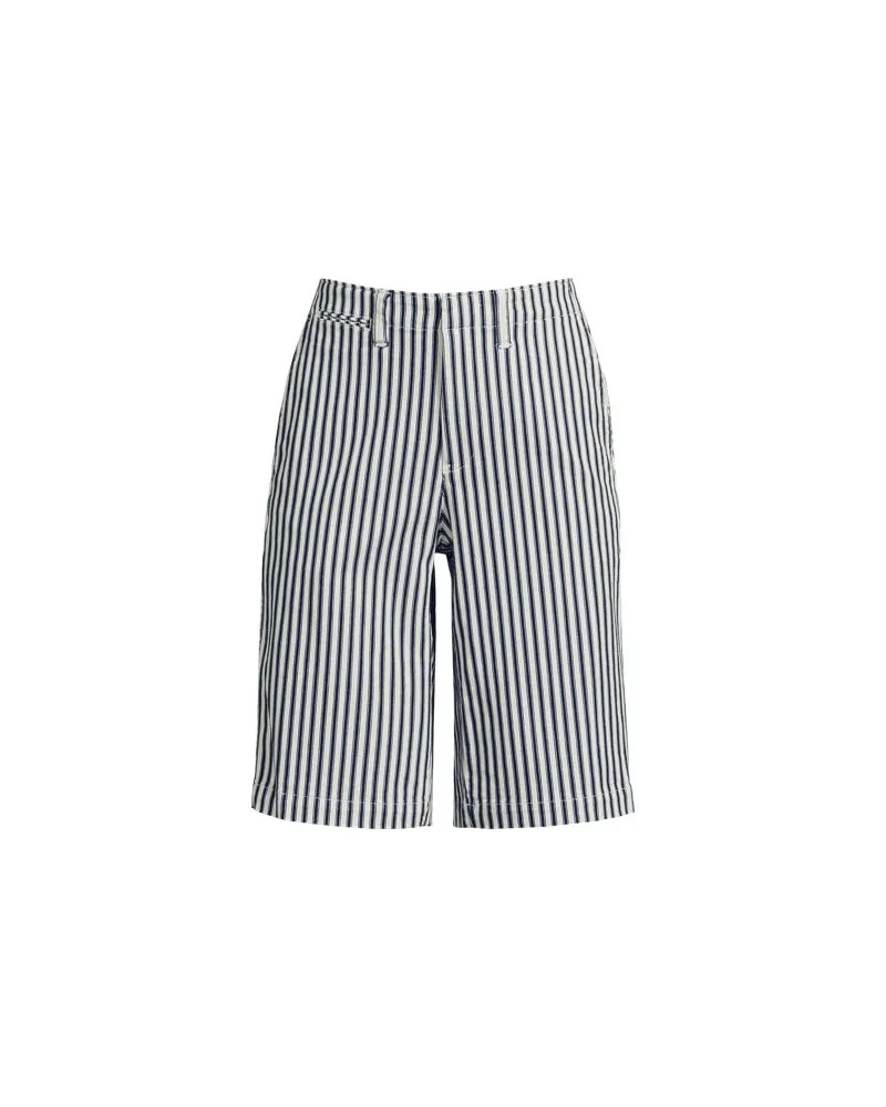 Lands' End Chino-Bermudas, Damen, Größe plus, Weiß, Elasthan/Baumwoll-Mischung, by Weiß