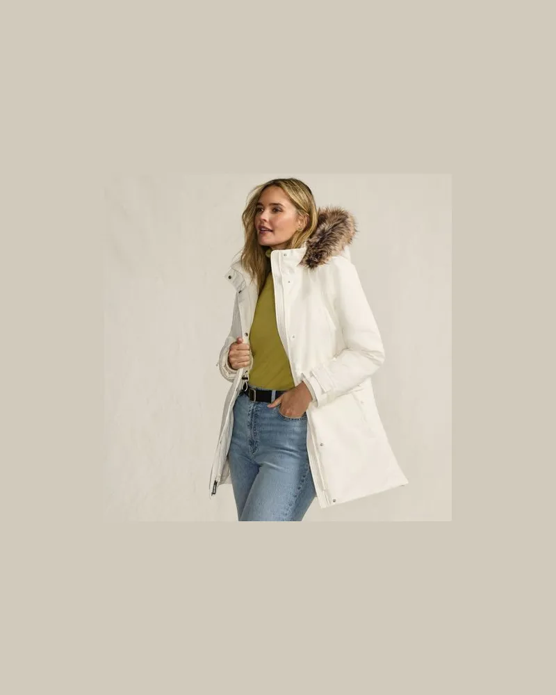 Lands' End Expeditions-Daunenparka, Damen, Größe plus, Weiß, Polyester, by Weiß
