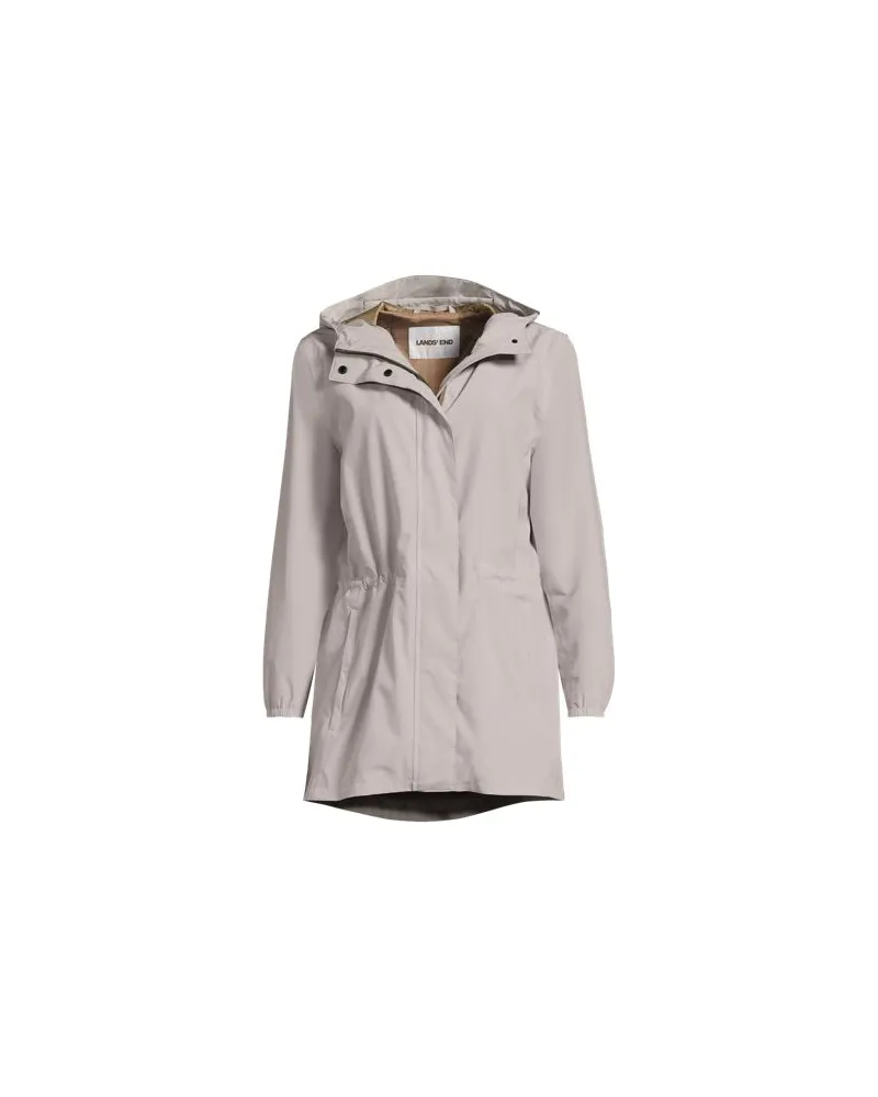Lands' End Wasserdichte Regenjacke SQUALL mit Packfach, Damen, Größe plus, Beige, Polyester, by Beige