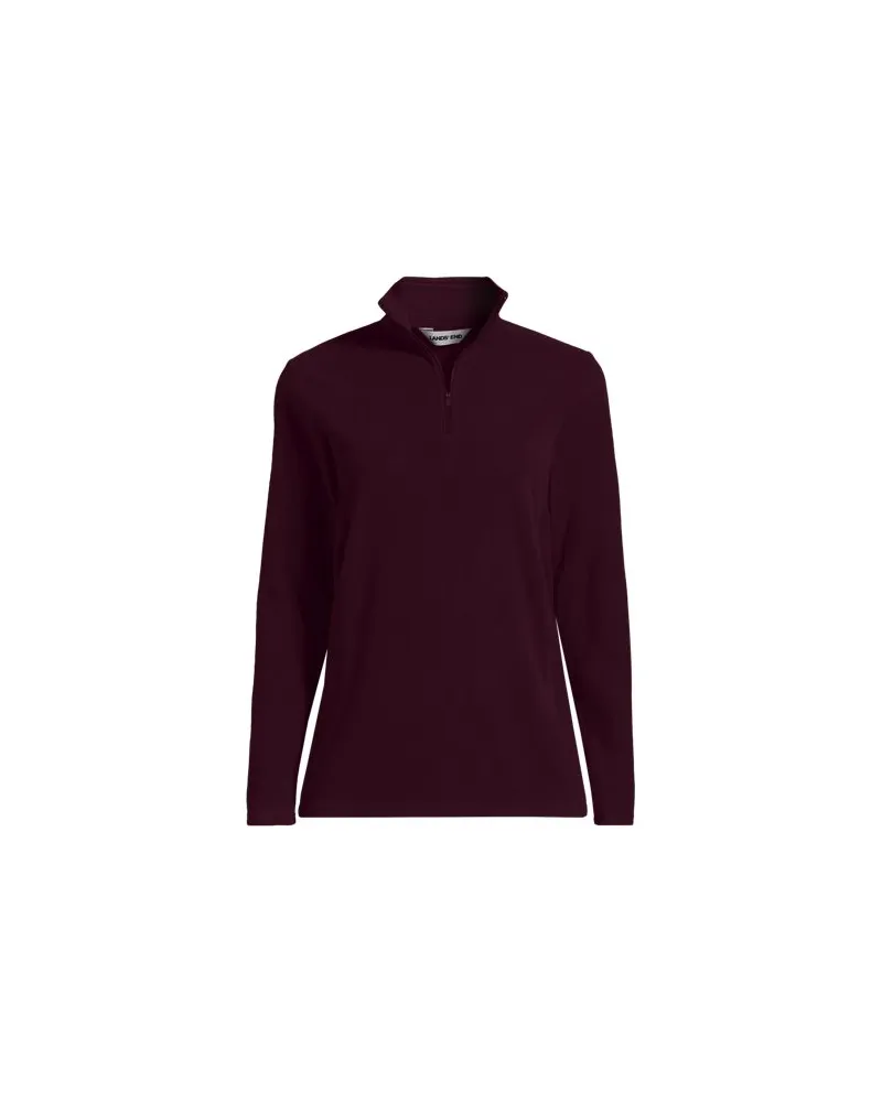 Lands' End Anyweather™ Fleece-Pullover mit Reißverschluss, Damen, Größe regular, Rot, Polyester, by Rot