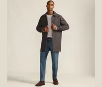 Karierter Mantel, Herren, Größe:48-50 regular, Braun, Wolle/Polyester/Polyester-Mischung, by