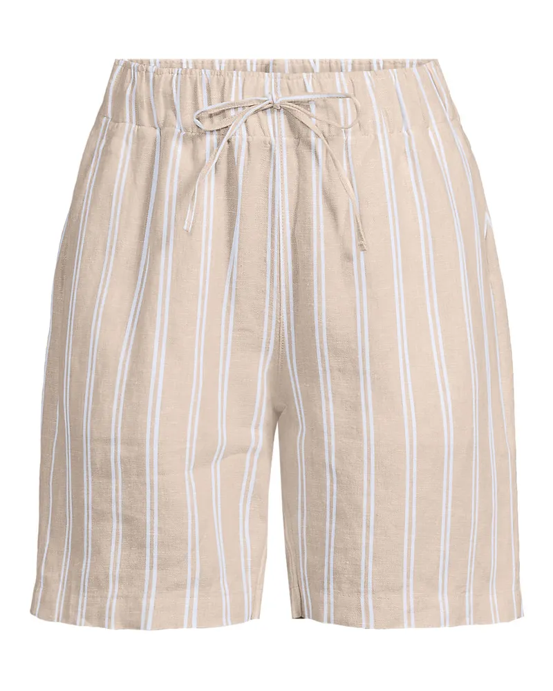 Lands' End Premium Reinleinen-Schlupfshorts, Damen, GrÃ¶ÃŸe plus, WeiÃŸ, Leinen, by Weiãÿ