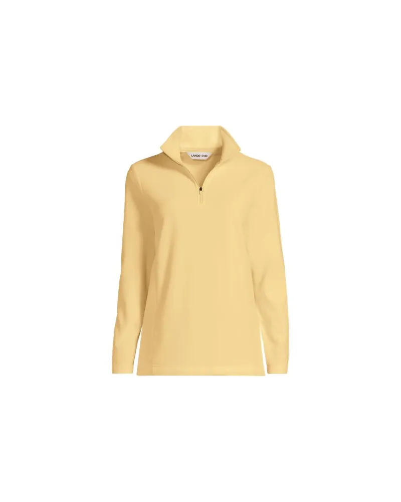 Lands' End Anyweather™ Fleece-Pullover mit Reißverschluss, Damen, Größe regular, Gelb, Polyester, by Gelb