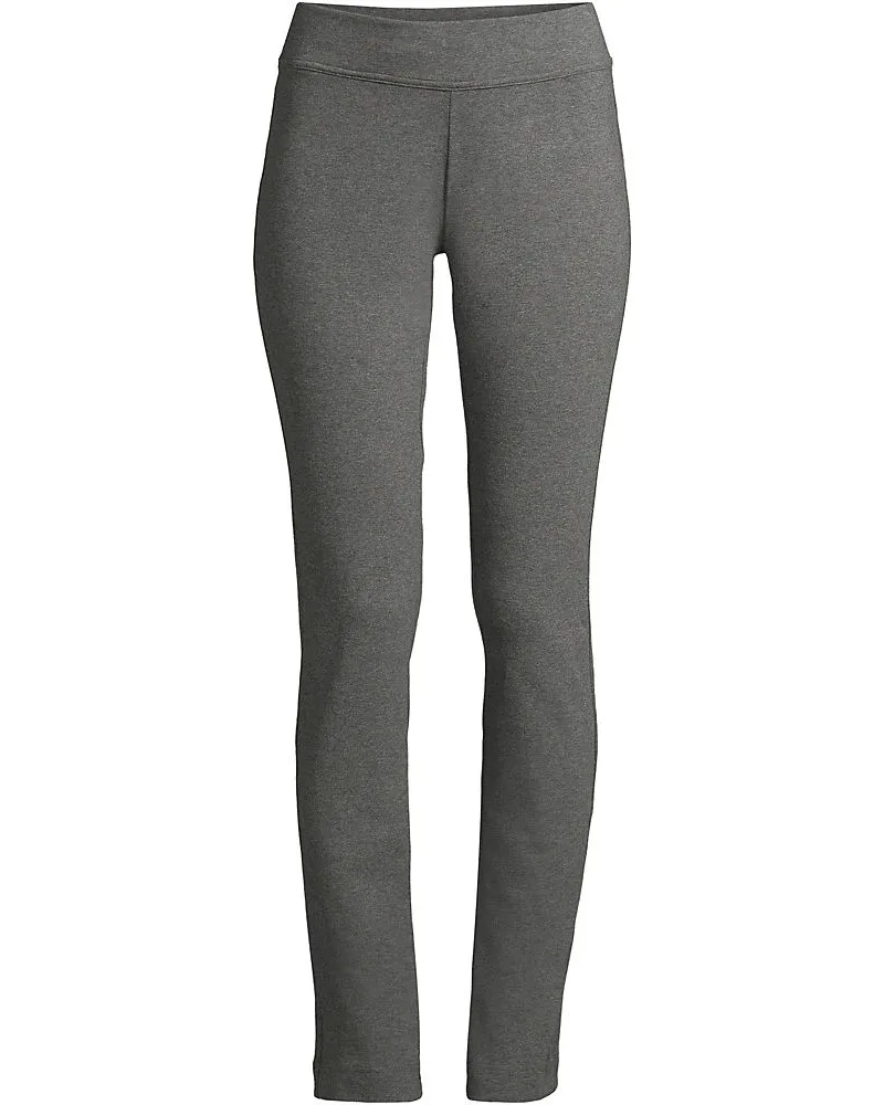 Lands' End Slim Fit Starfish Jersey-Freizeithose, Damen, Größe plus, Grau, Elasthan/Baumwoll-Mischung, by Grau