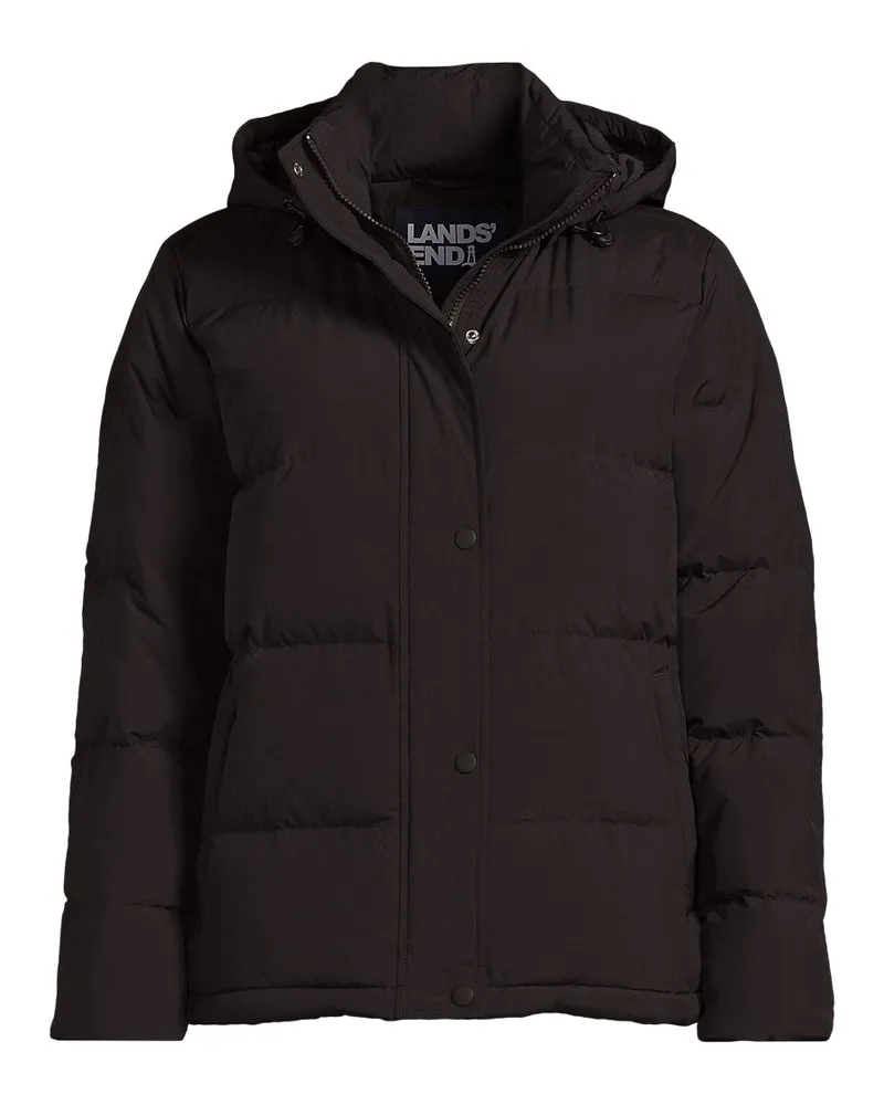 Lands' End Wasserabweisende Daunenjacke, Damen, Größe plus, Braun, Nylon/Daunen, by Braun