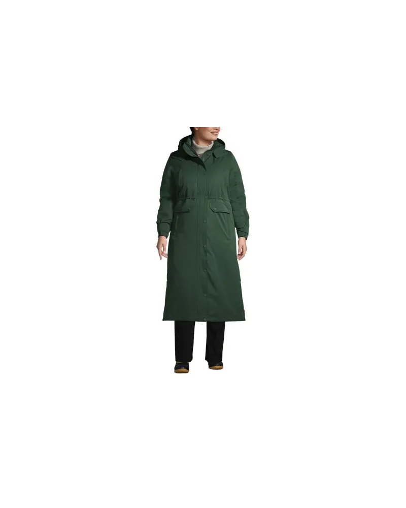 Lands' End Maxi-Daunenmantel EXPEDITION, Damen, Größe plus, Grün, Polyester/Daunen, by Grün