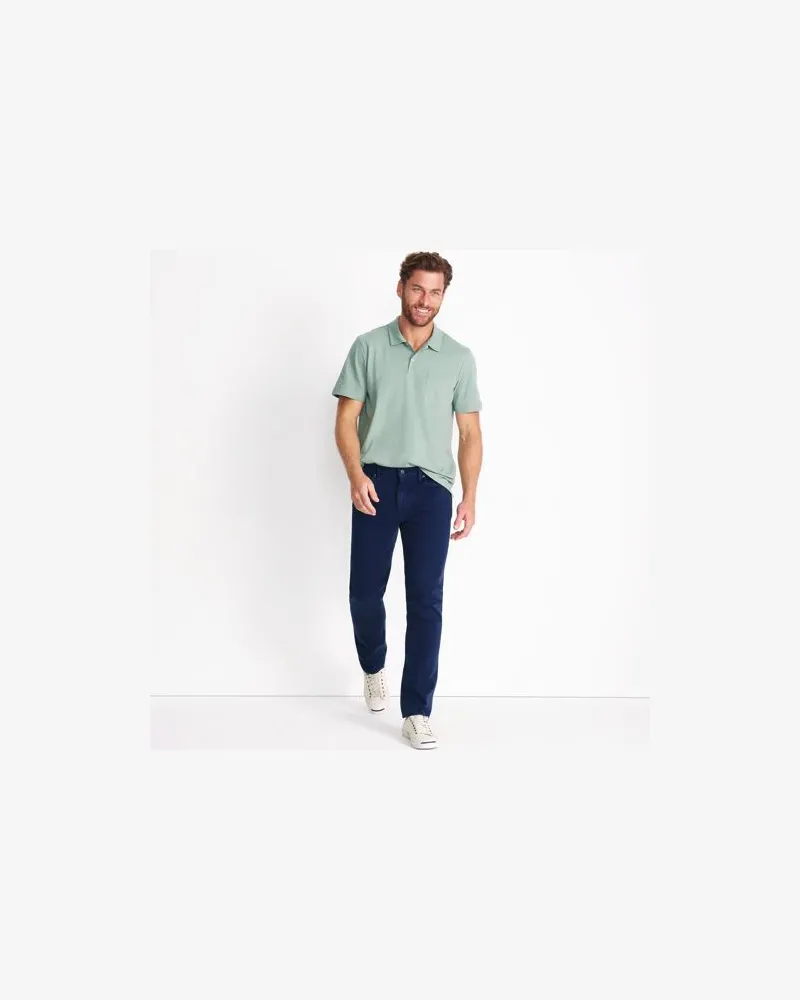 Lands' End Performance-Jeans mit 4-Wege-Stretch, Slim Fit, Herren, Größe regular, Blau, Elasthan/Baumwoll-Mischung, by Blau