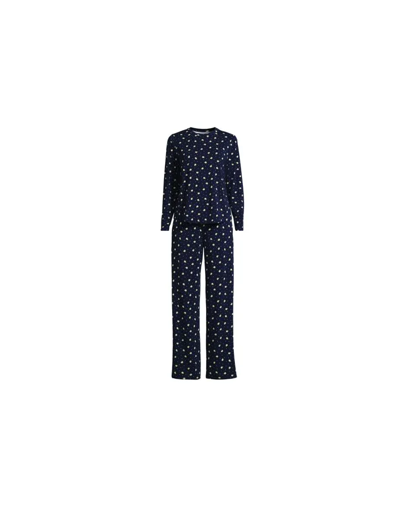 Lands' End Pyjama-Set mit Cooling-Finish, Damen, Größe regular, Blau, by Blau