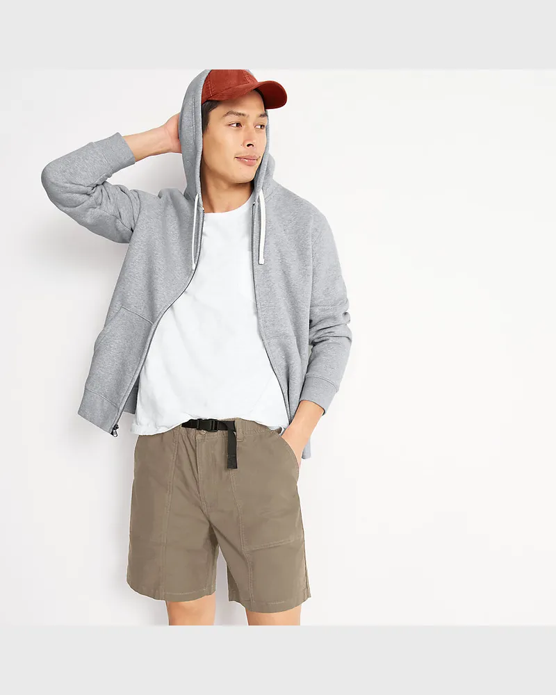 Lands' End Ripstop Utility-Shorts, Herren, Größe regular, Beige, Baumwolle, by Beige
