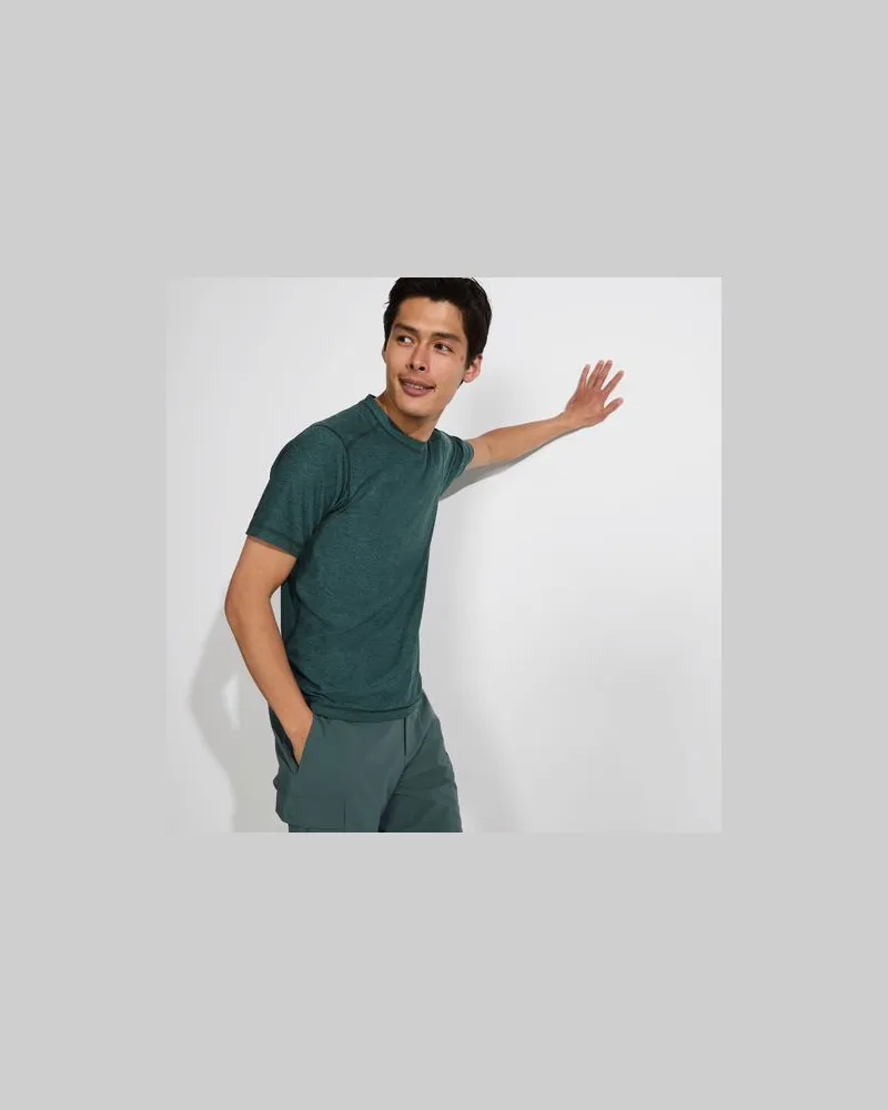 Lands' End Kurzarm-Badeshirt, Herren, Größe:56-58 regular, Grün, by Grün
