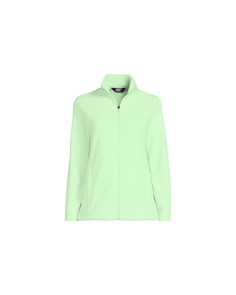 Lands' End Anyweather Fleece-Jacke, Damen, Größe plus, Grün, Polyester, by Grün