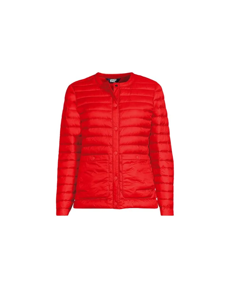 Lands' End Daunenjacke WANDERWEIGHT Verstaubar Ultraleicht, Damen, Größe:40-42 regular, Orange, Nylon, by Orange