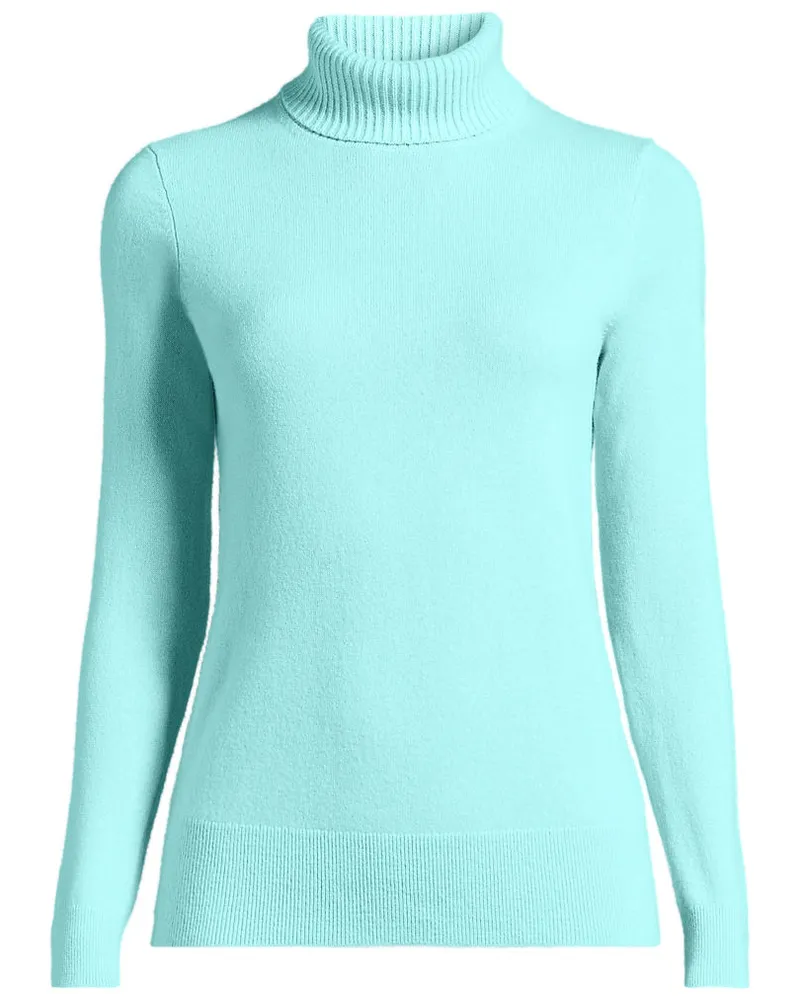 Lands' End Rollkragen-Pullover aus Kaschmir, Damen, Größe plus, Grün, Kaschmir, by Grün