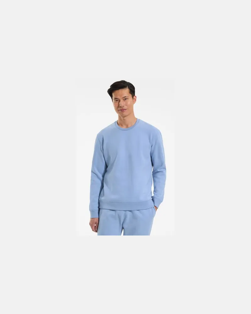 Lands' End Rundhals-Sweatshirt SERIOUS SWEATS, Herren, Größe:60 regular, Blau, Baumwoll-Mischung/Polyester-Mischung, by Blau