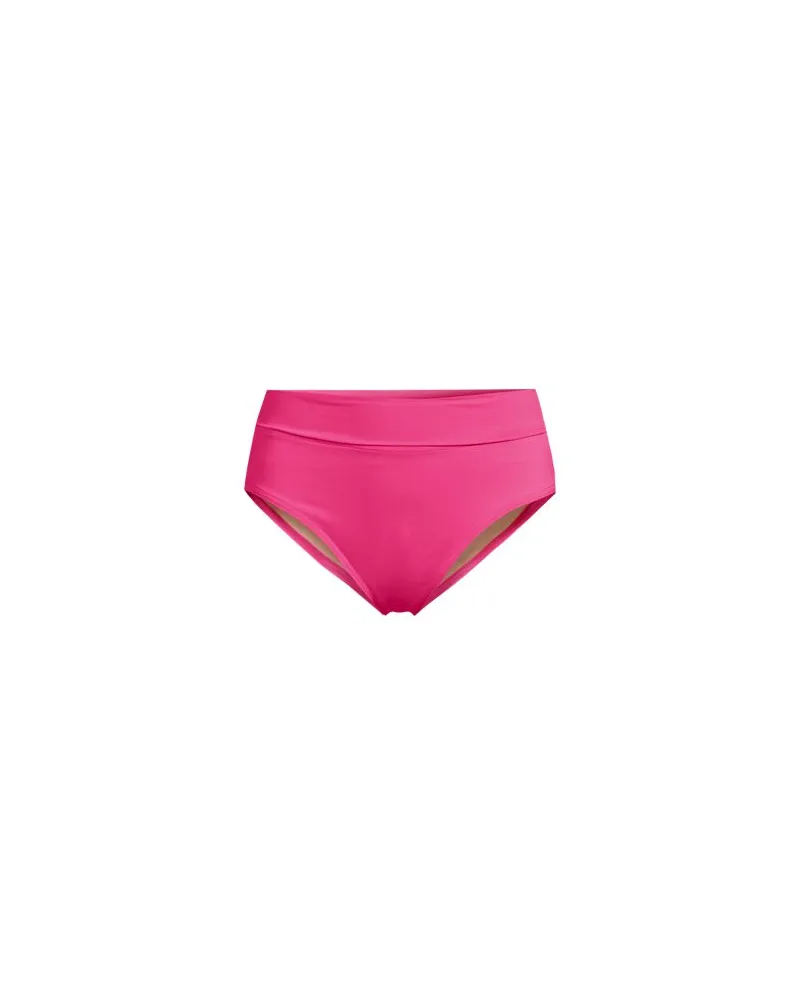 Lands' End Bikinihose zum Umschlagen, High Waist,, Damen, Größe plus, Pink, Elasthan/Nylon-Mischung, by Pink