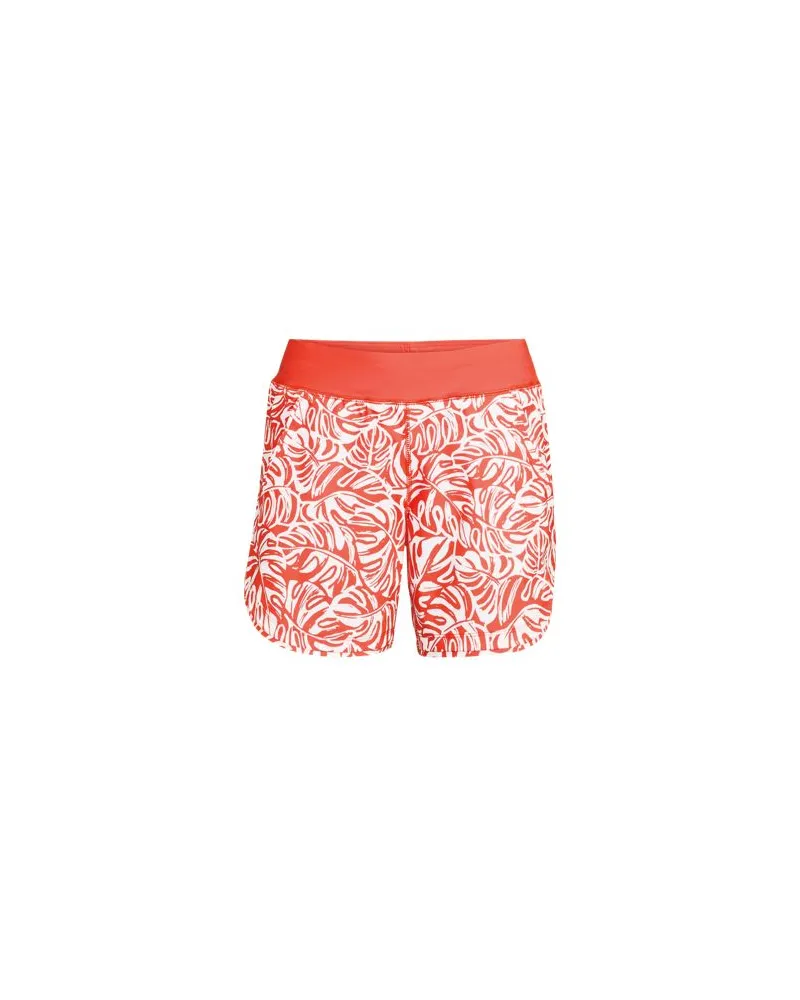 Lands' End Badeshorts, Damen, Größe plus, Orange, Nylon-Mischung, by Orange