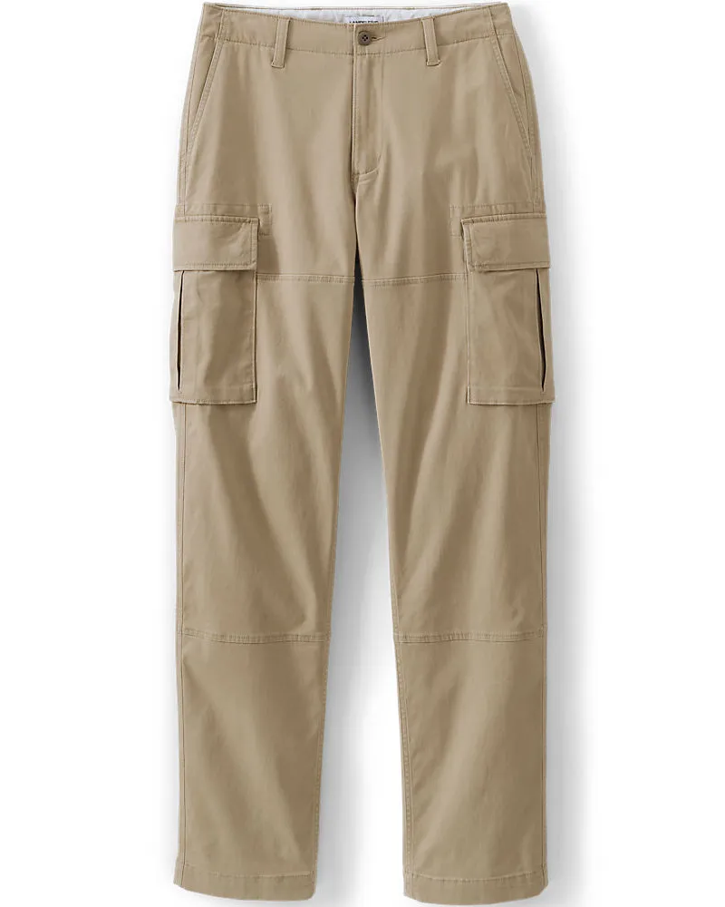 Lands' End Classic Fit Cargohose, Herren, Größe regular, Braun, Baumwoll-Mischung, by Braun