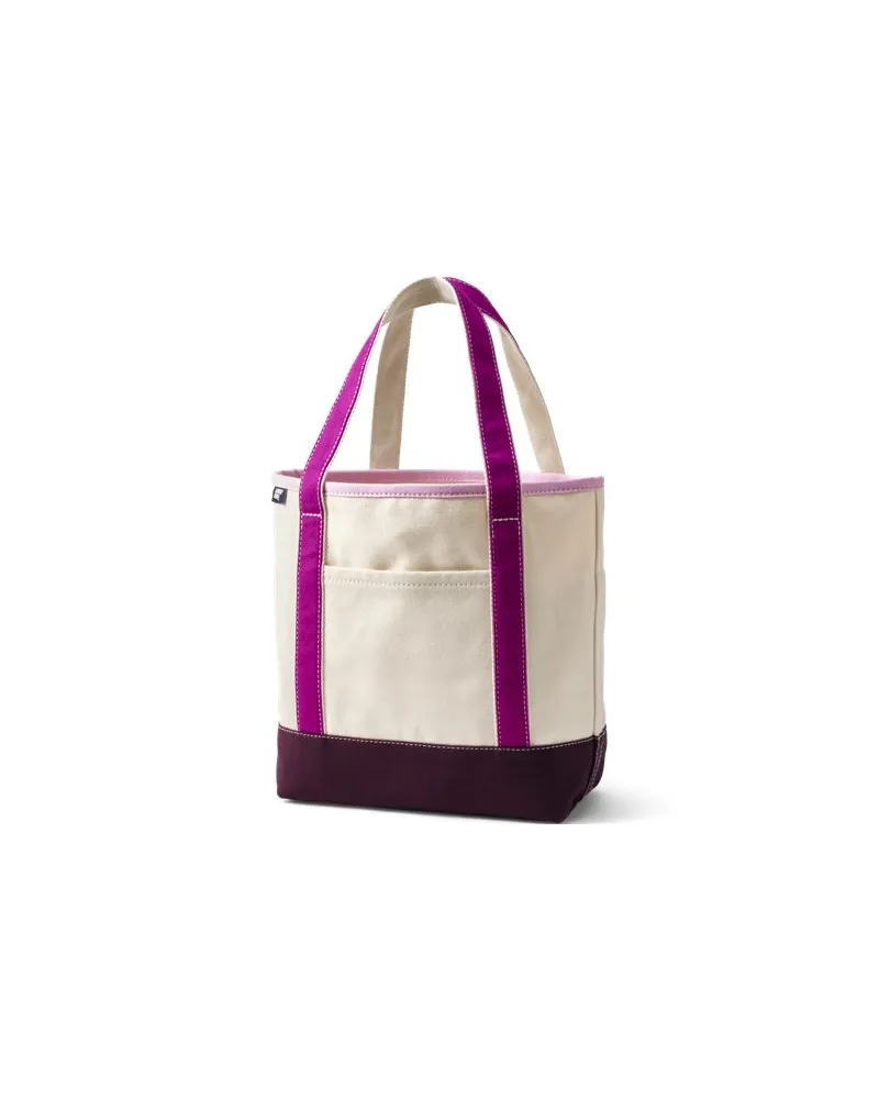 Lands' End Mittelgroße offene Canvas-Tasche, Damen, Größe:null regular, Weiß, Baumwolle, by Weiß