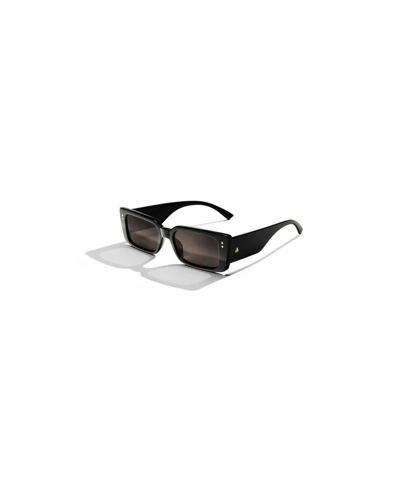 Lands' End ORION Sonnenbrille in rechteckiger Form, Damen, Größe:null regular, Schwarz, by Schwarz