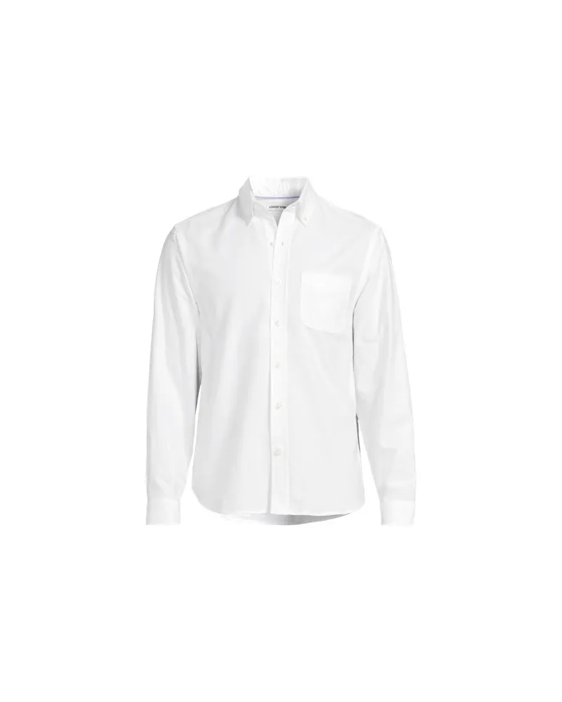 Lands' End Oxfordhemd Sail Rigger, Herren, Größe:48-50 tall, Weiß, Baumwolle, by Weiß