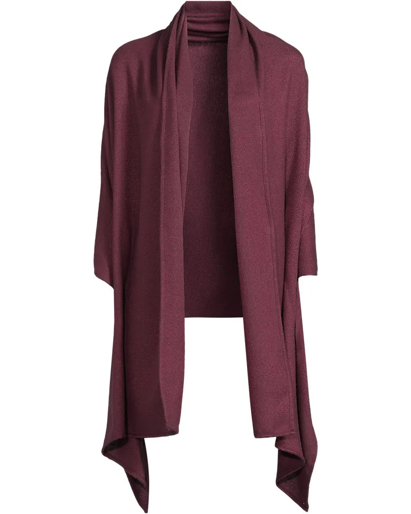 Lands' End Großer CashTouch Cape-Schal, Damen, Größe:null regular, Rot, Polyester, by Rot
