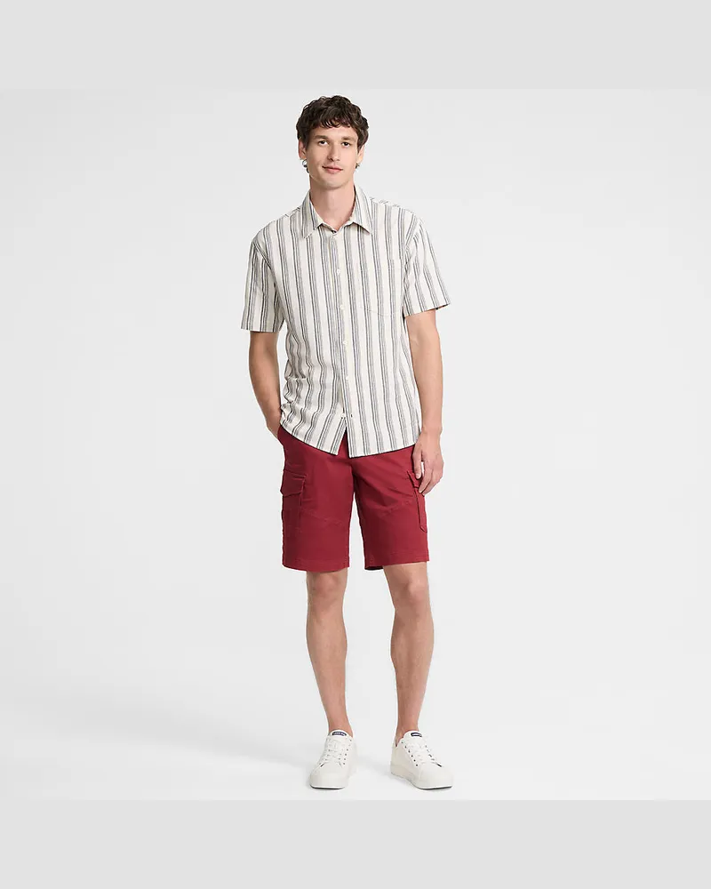 Lands' End Cargo-Shorts mit Gürtel, Herren, Größe regular, Braun, by Braun
