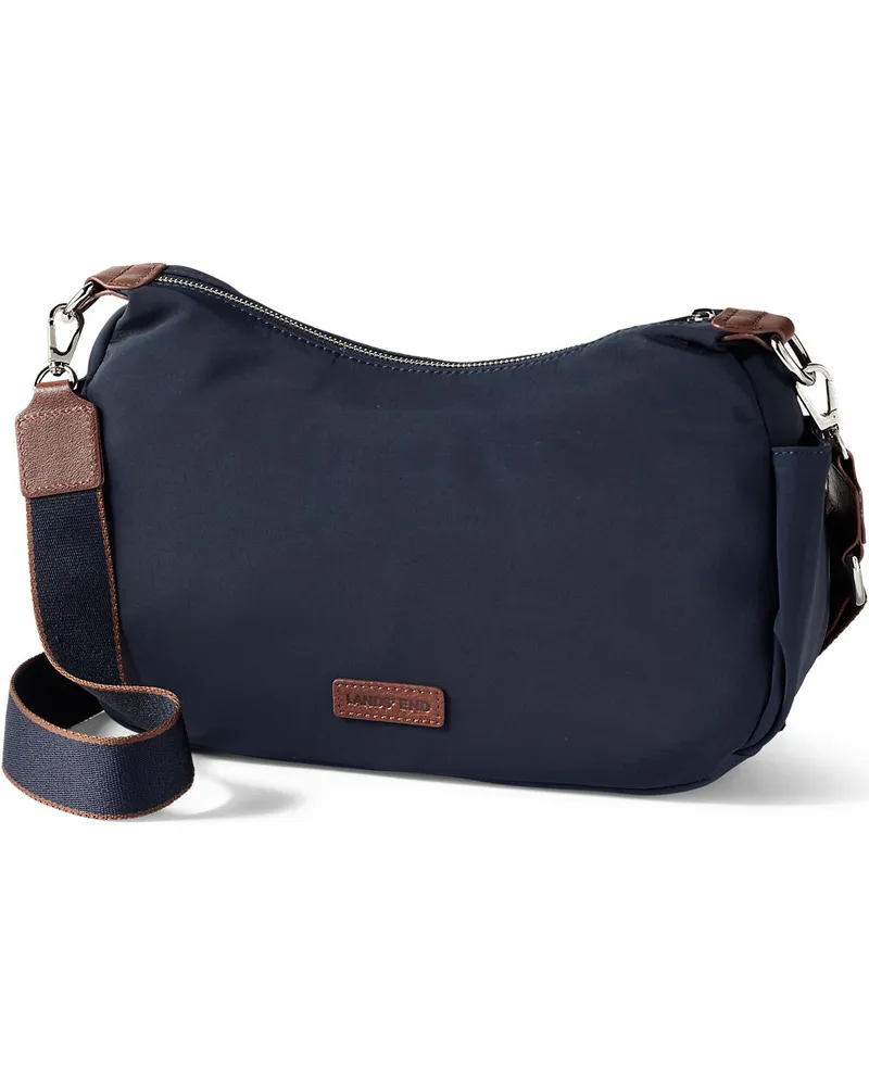 Lands' End Umhängetasche aus Nylon, Damen, Größe:null regular, Blau, by Blau