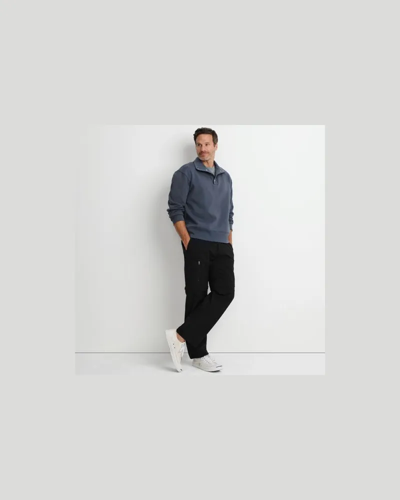 Lands' End Trekking-Zip-Off-Hose, Herren, Größe:60 regular, Schwarz, Baumwolle/Nylon, by Schwarz