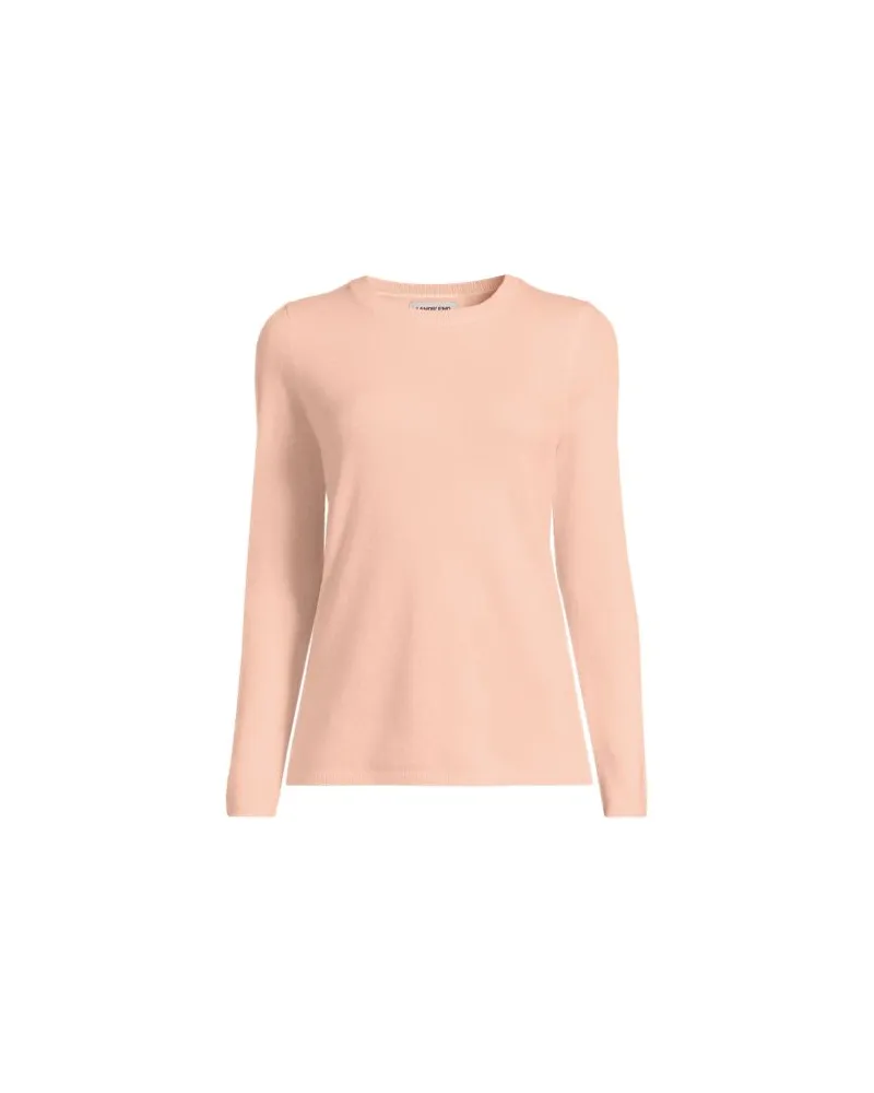 Lands' End Kaschmir-Pullover mit rundem Ausschnitt, Damen, Größe:32-34 regular, Pink, Kaschmir, by Pink