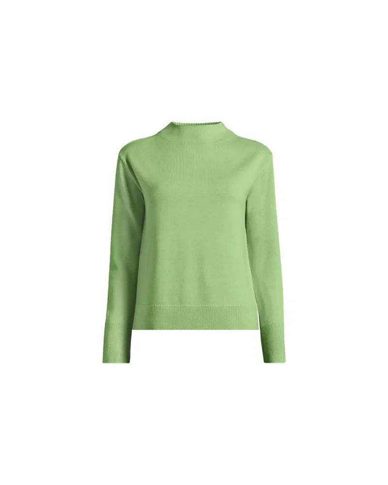 Lands' End Merinopullover mit Stehbund, Damen, Größe:32-34 regular, Grün, Wolle, by Grün