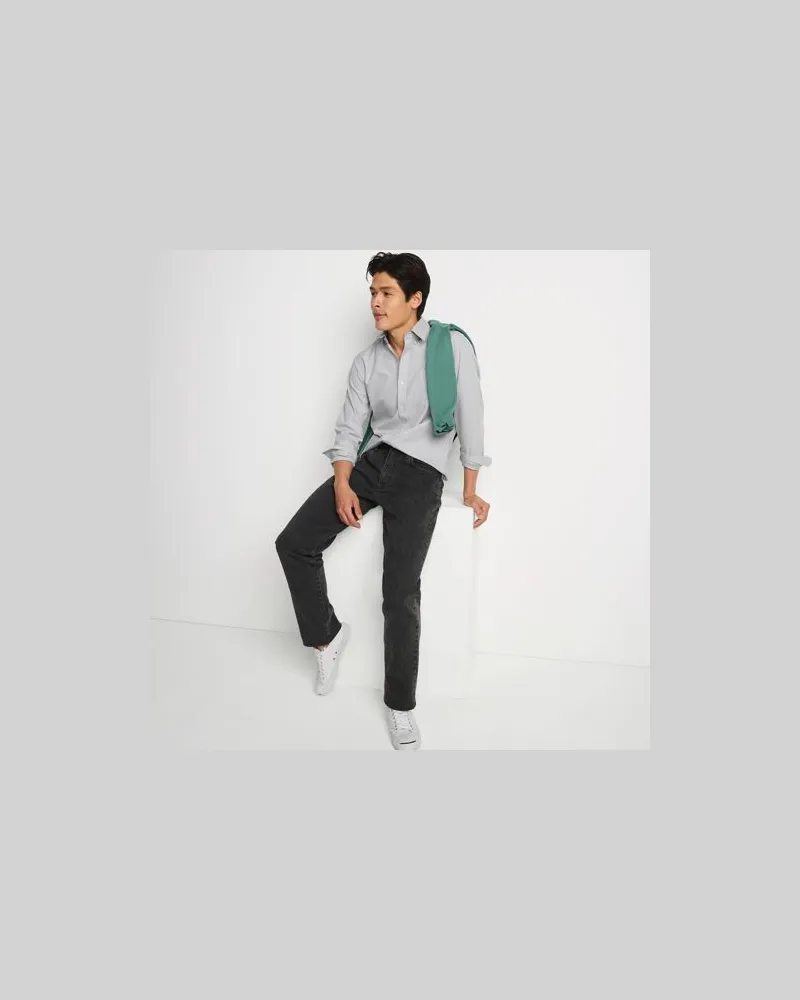Lands' End Classic Fit Denim-Jeans mit Stretch, in Wunschlänge, Herren, Größe regular, Schwarz, Baumwoll-Mischung, by Schwarz
