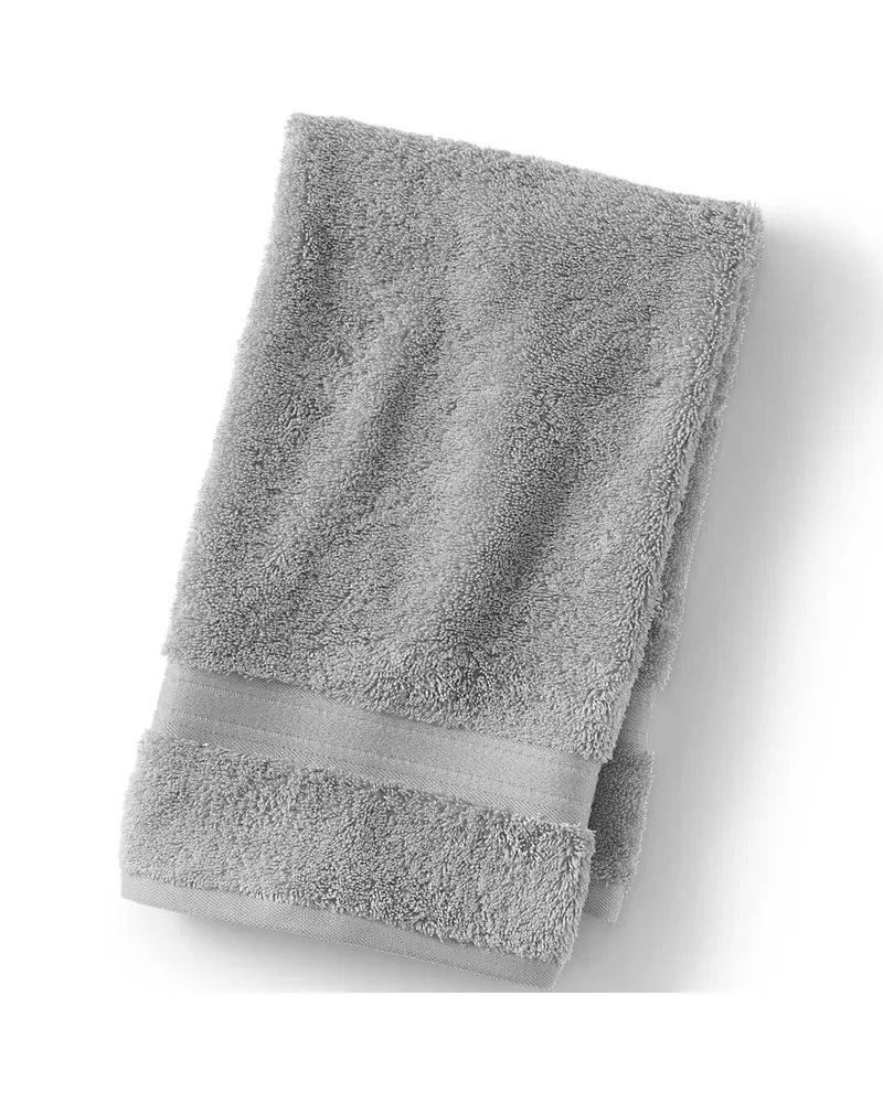 Lands' End Supima Handtuch, Herren, Größe:null regular, Grau, Baumwolle, by Grau