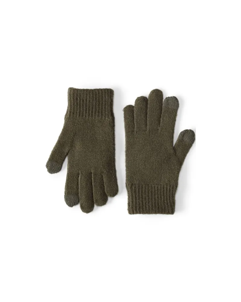 Lands' End CashTouch Strickhandschuhe, Herren, GrÃ¶ÃŸe regular, GrÃ¼n, Elasthan/Polyacryl/Nylon-Mischung, by Grã¼n