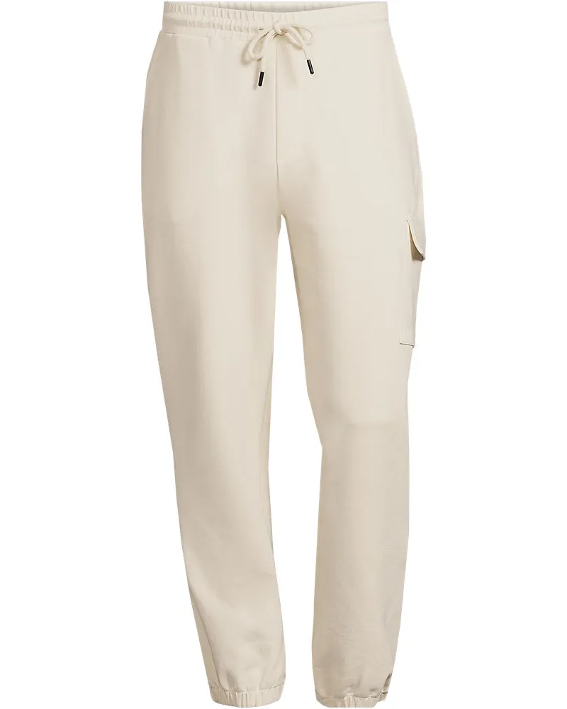 Lands' End Jogginghose Super Soft, Herren, Größe regular, Weiß, Polyester/Viskose/Baumwoll-Mischung, by Weiß