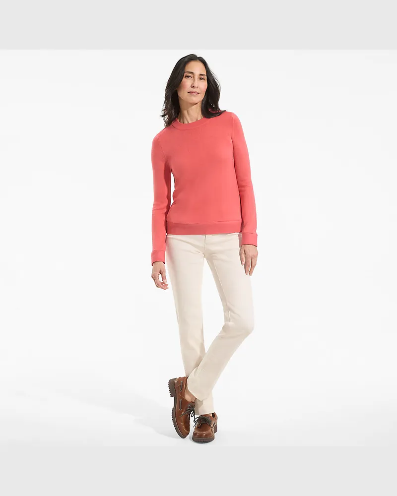 Lands' End CashTouch Rundhalspullover, Damen, Größe regular, Orange, Polyacryl, by Orange