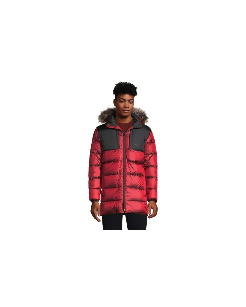 Lands' End Daunen-Parka mit Kapuze, Herren, Größe:44-46 regular, Rot, Polyester/Nylon, by Rot