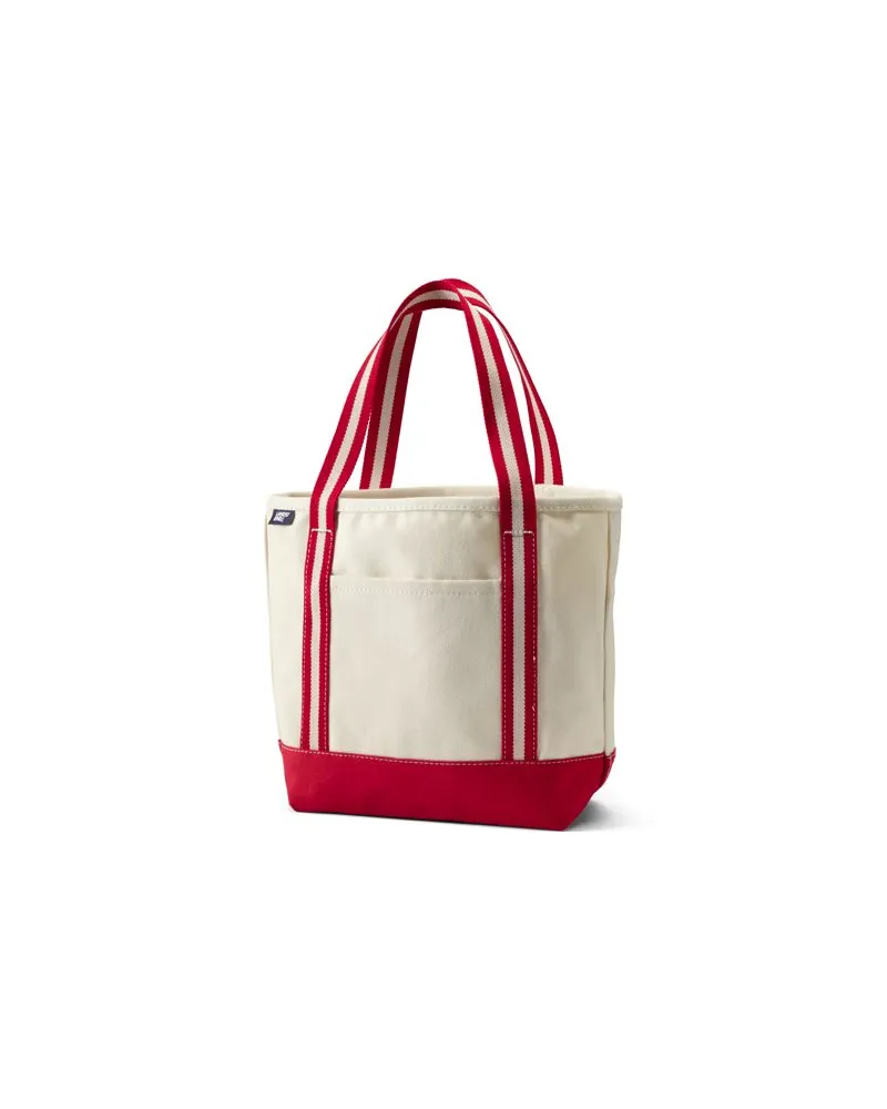 Lands' End Mittelgroße offene Canvas-Tasche, Damen, Größe:null regular, Weiß, Baumwolle, by Weiß