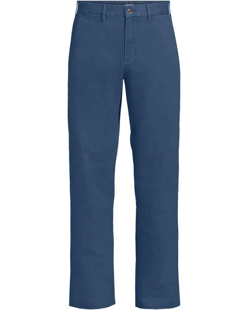 Lands' End Chino-Hose im Straight Fit, Herren, Größe regular, Blau, by Blau