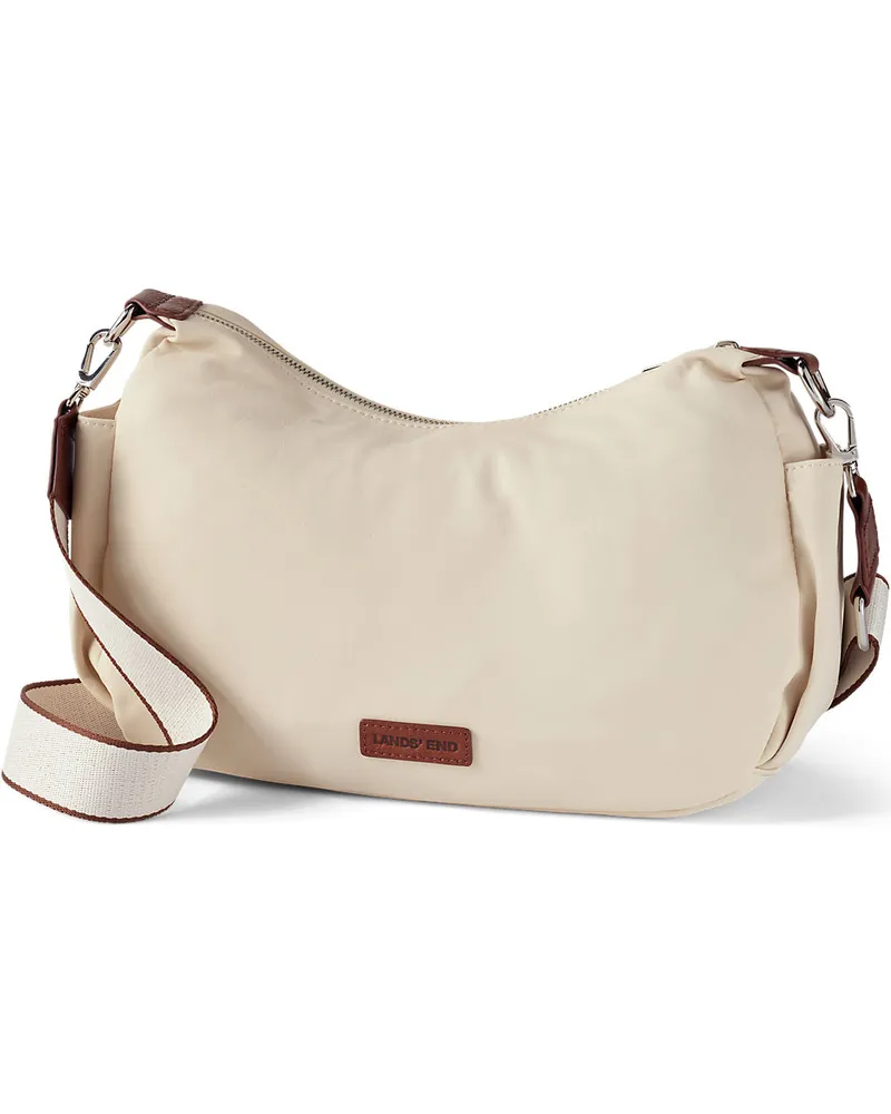 Lands' End Umhängetasche aus Nylon, Damen, Größe:null regular, Weiß, by Weiß