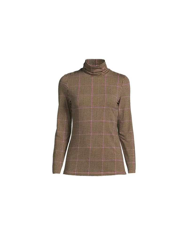 Lands' End Rollkragenshirt aus Baumwoll/Modalmix, Damen, Größe petite, Weiß, Baumwolle/Elasthan/Baumwolle Modal, by Weiß