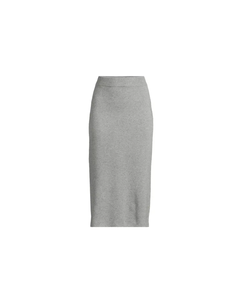 Lands' End Feinstrick-Midirock, Damen, Größe regular, Grau, by Grau