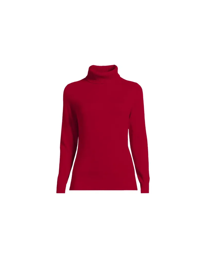 Lands' End Rollkragen-Pullover aus Kaschmir, Damen, Größe plus, Rot, Kaschmir, by Rot