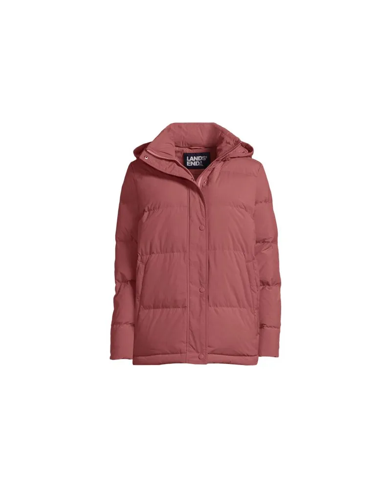 Lands' End Wasserabweisende Daunenjacke, Damen, Größe plus, Rot, Nylon/Daunen, by Rot