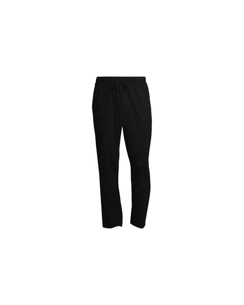 Lands' End Jersey-Pyjamahose, Herren, Größe:48-50 regular, Schwarz, Baumwolle, by Schwarz