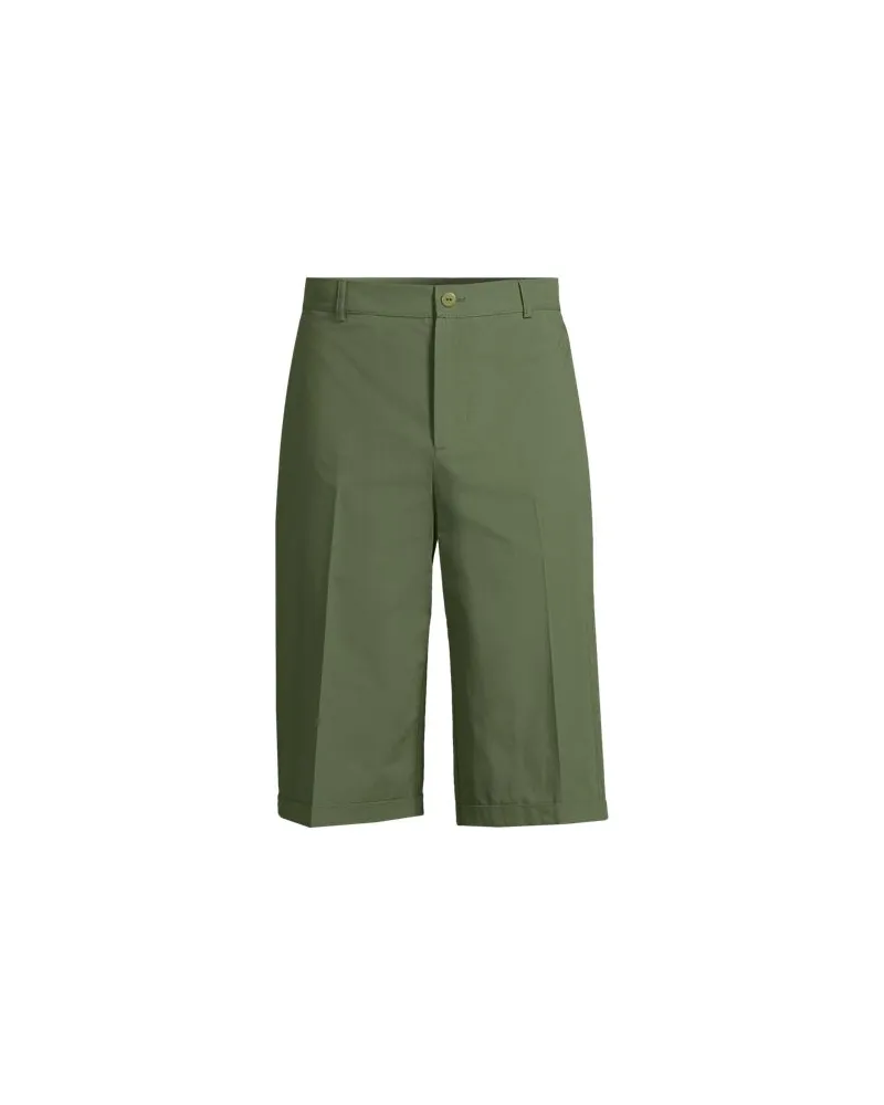 Lands' End Bermuda-Shorts, Herren, Größe:48-50 regular, Grün, Baumwolle, by Grün